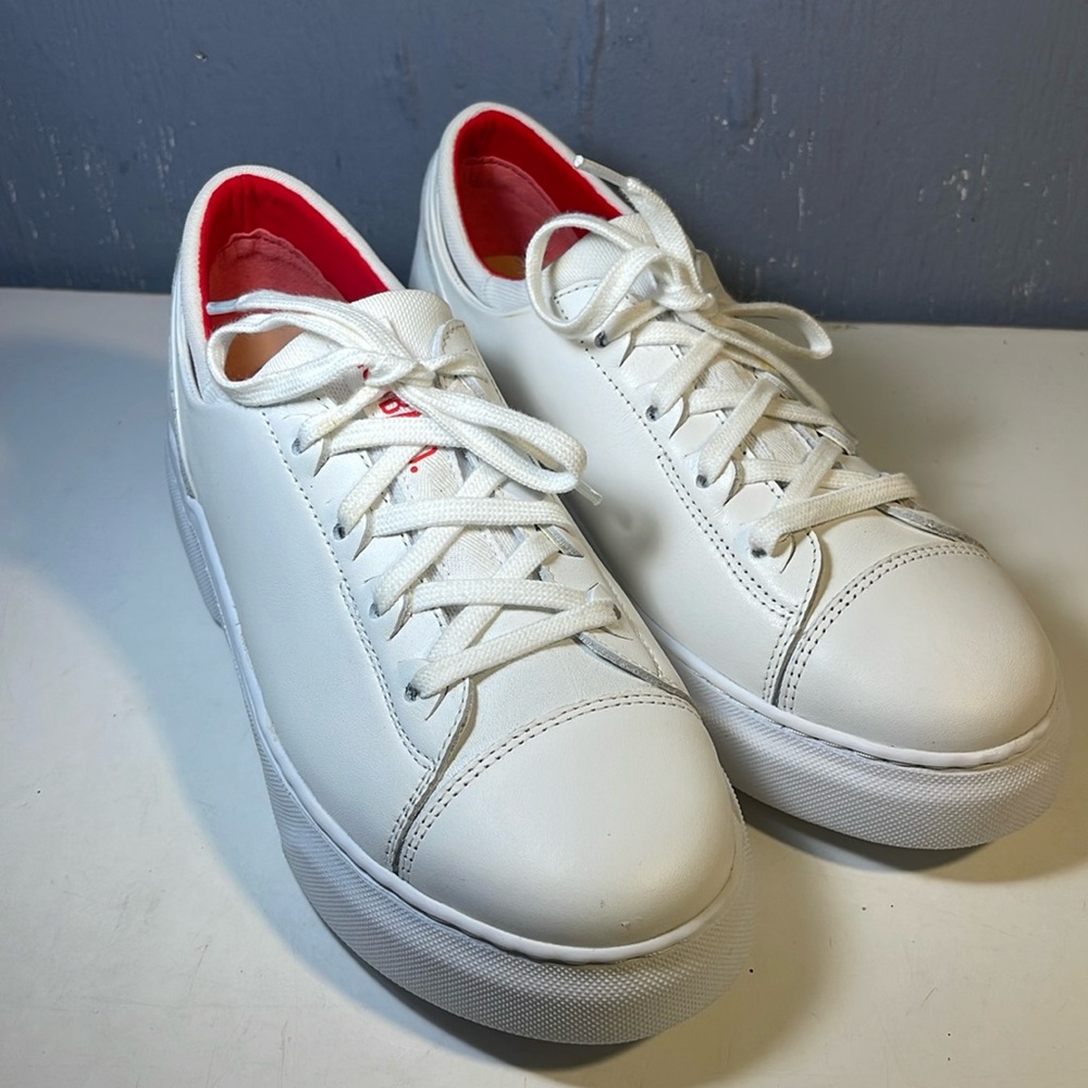 Samuel Hubbard Women's Flight Solo White Leather Cap Toe Shoes 7 M